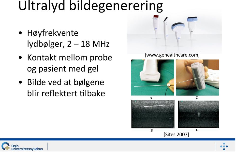 pasient med gel Bilde ved at bølgene blir