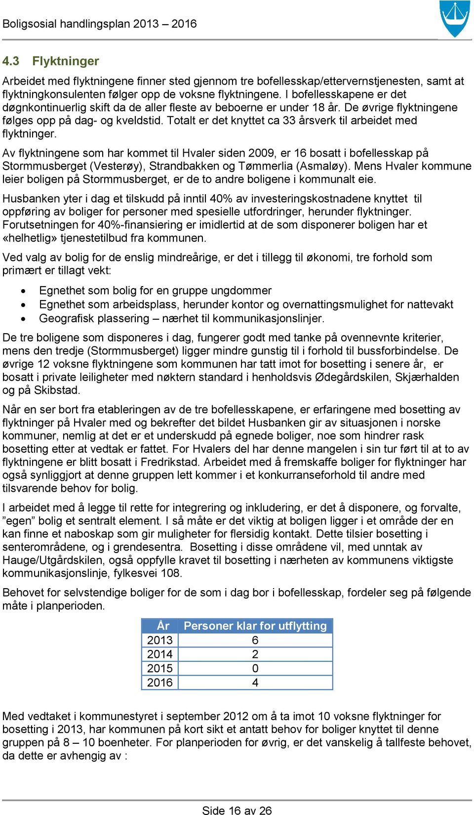 Totalt er det knyttet ca 33 årsverk til arbeidet med flyktninger.