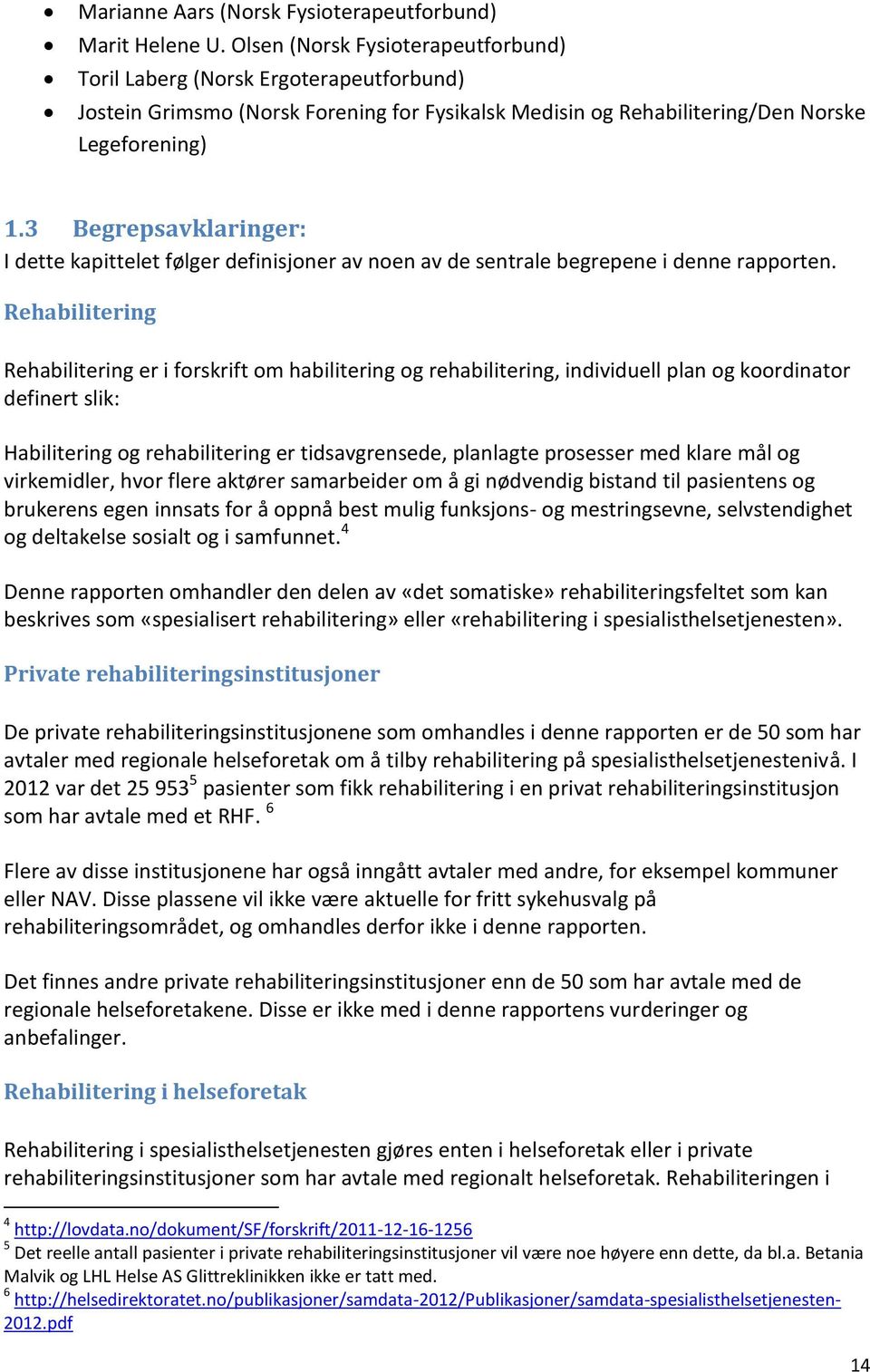 3 Begrepsavklaringer: I dette kapittelet følger definisjoner av noen av de sentrale begrepene i denne rapporten.