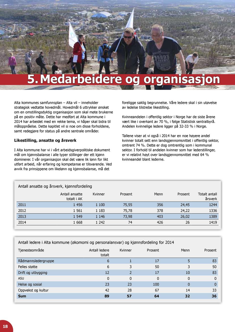 Dette har medført at kommune i 2014 har arbeidet med en rekke tema, vi håper skal bidra til måloppnåelse.