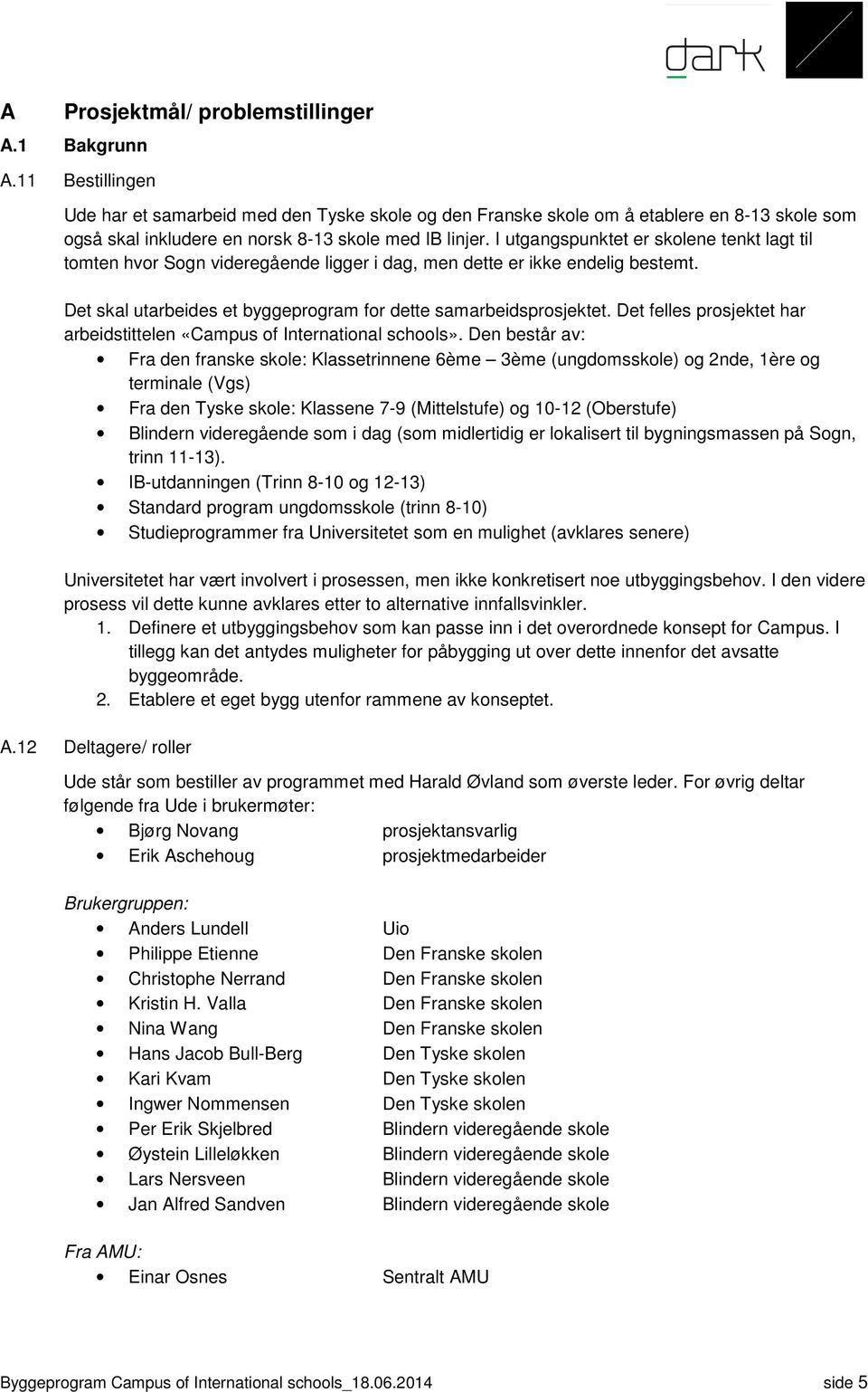 I utgangspunktet er skolene tenkt lagt til tomten hvor Sogn videregående ligger i dag, men dette er ikke endelig bestemt. Det skal utarbeides et byggeprogram for dette samarbeidsprosjektet.