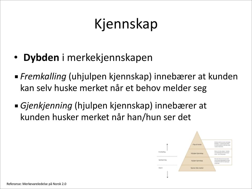 melder seg Gjenkjenning (hjulpen kjennskap) innebærer at kunden