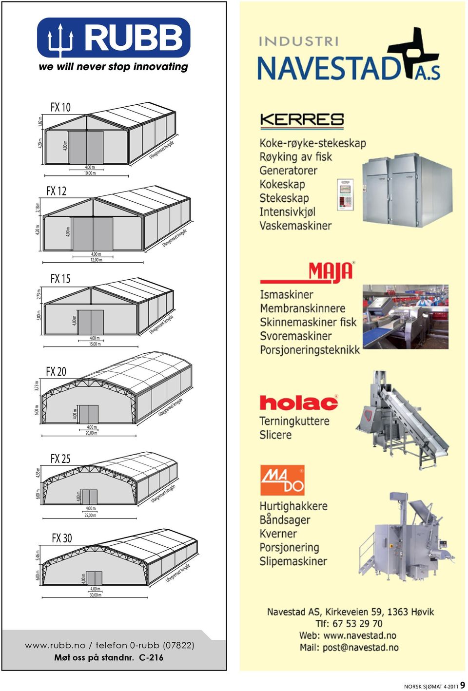 lengde 4,00 m 20,00 m FX 25 6,00 m 4,55 m 4,00 m 4,00 m 25,00 m Ubegrenset lengde FX 30 6,00 m 4,00 m 5,46 m