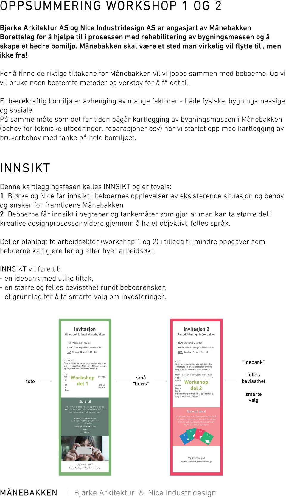 Og vi vil bruke noen bestemte metoder og verktøy for å få det til. Et bærekraftig bomiljø er avhenging av mange faktorer - både fysiske, bygningsmessige og sosiale.