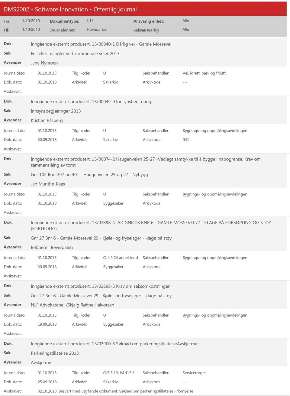 2013 Sakarkiv 041 Inngående eksternt produsert, 13/00074-2 Haugenveien 25-27 -Vedlagt samtykke til å bygge i nabogrense.