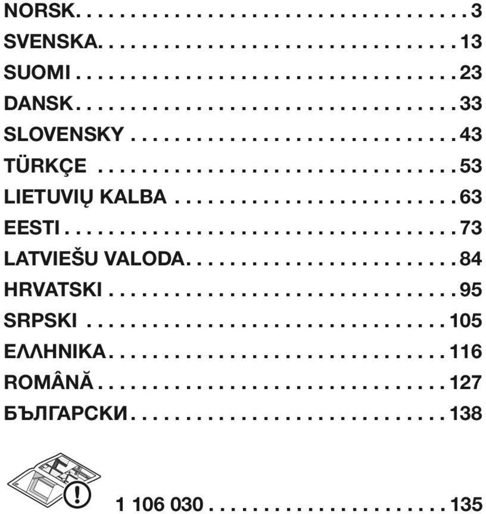 .. 63 EESTI... 73 LATVIEŠU VALODA.... 84 HRVATSKI.