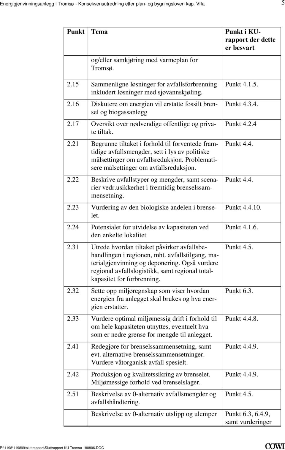 private tiltak 221 Begrunne tiltaket i forhold til forventede framtidige avfallsmengder, sett i lys av politiske målsettinger om avfallsreduksjon Problematisere målsettinger om avfallsreduksjon 222