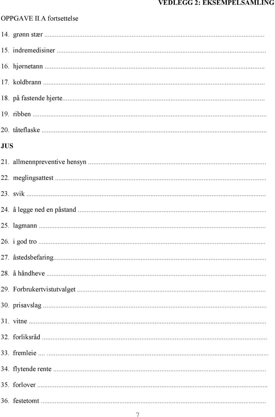 .. 24. å legge ned en påstand... 25. lagmann... 26. i god tro... 27. åstedsbefaring... 28. å håndheve... 29.