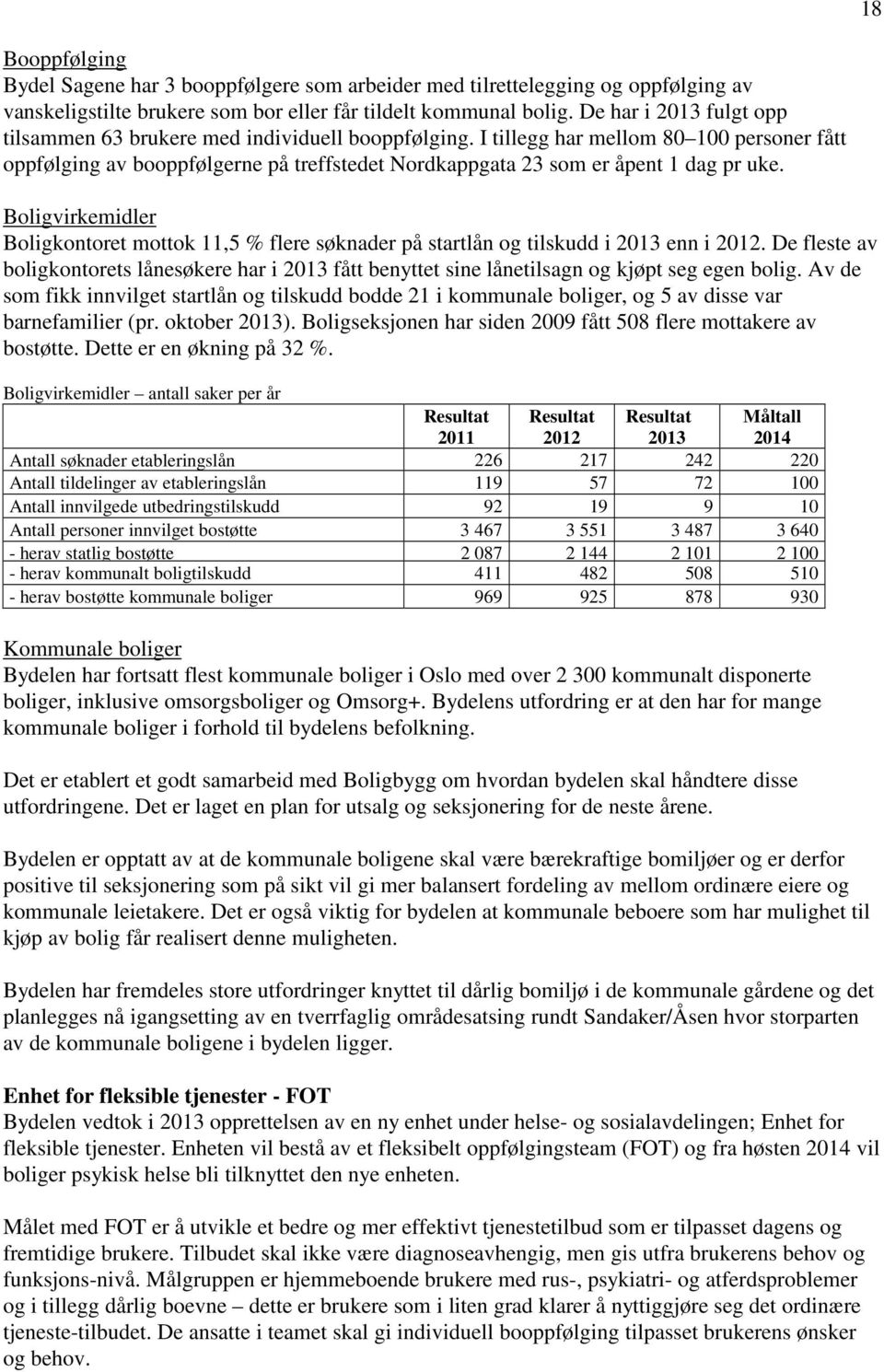 Boligvirkemidler Boligkontoret mottok 11,5 % flere søknader på startlån og tilskudd i enn i 2012. De fleste av boligkontorets lånesøkere har i fått benyttet sine lånetilsagn og kjøpt seg egen bolig.