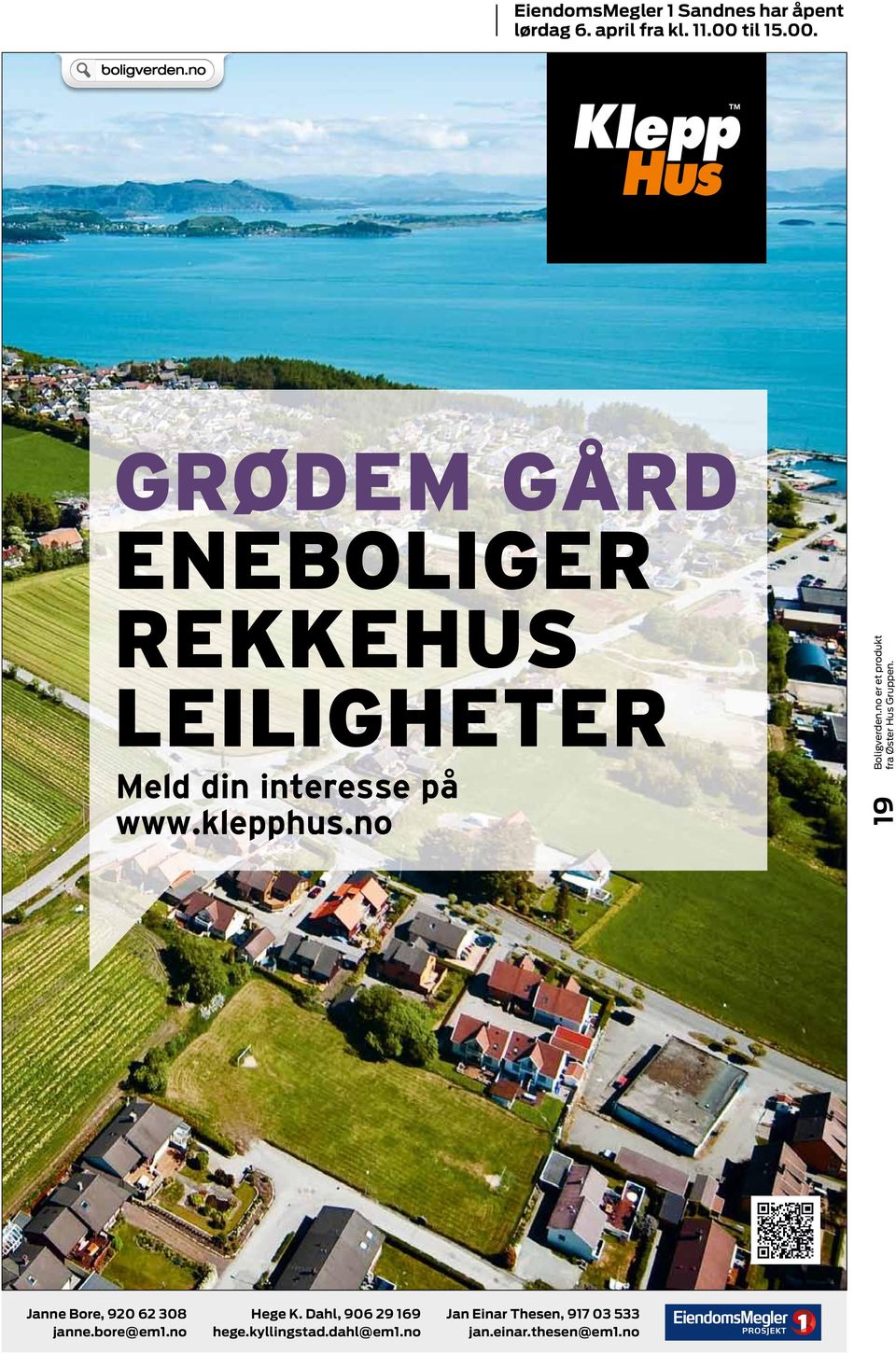 Grødem Gård eneboliger rekkehus leiligheter Meld din interesse på www.