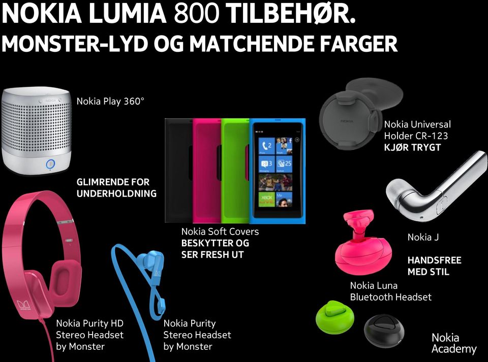 Nokia J HANDSFREE MED STIL Nokia Luna Bluetooth Headset Nokia