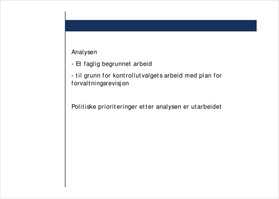 med plan for forvaltningsrevisjon