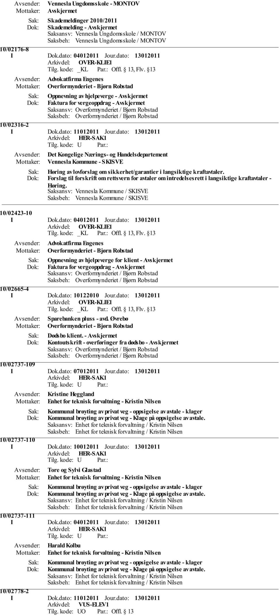 dato: Det Kongelige Nærings- og Handelsdepartement Vennesla Kommune - SKISVE Høring av lovforslag om sikkerhet/garantier i langsiktige kraftavtaler.