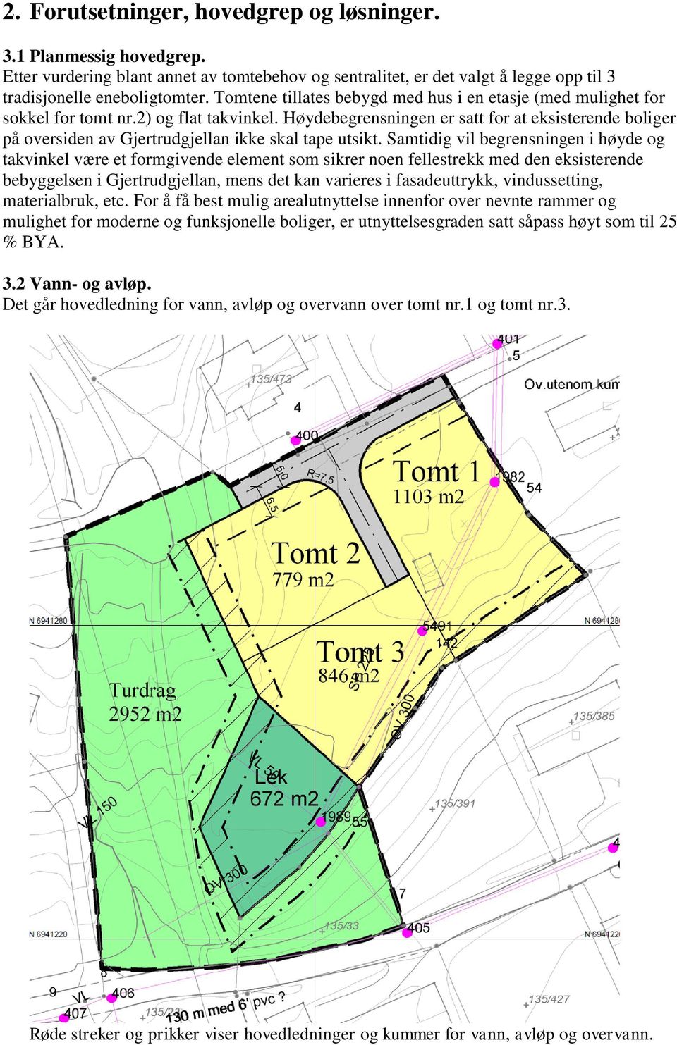 Høydebegrensningen er satt for at eksisterende boliger på oversiden av Gjertrudgjellan ikke skal tape utsikt.