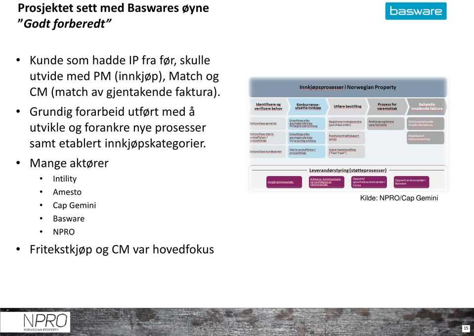 Grundig forarbeid utført med å utvikle og forankre nye prosesser samt etablert