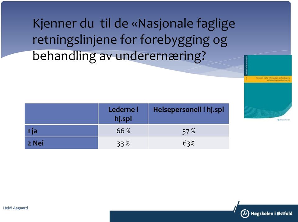 av underernæring? Lederne i hj.