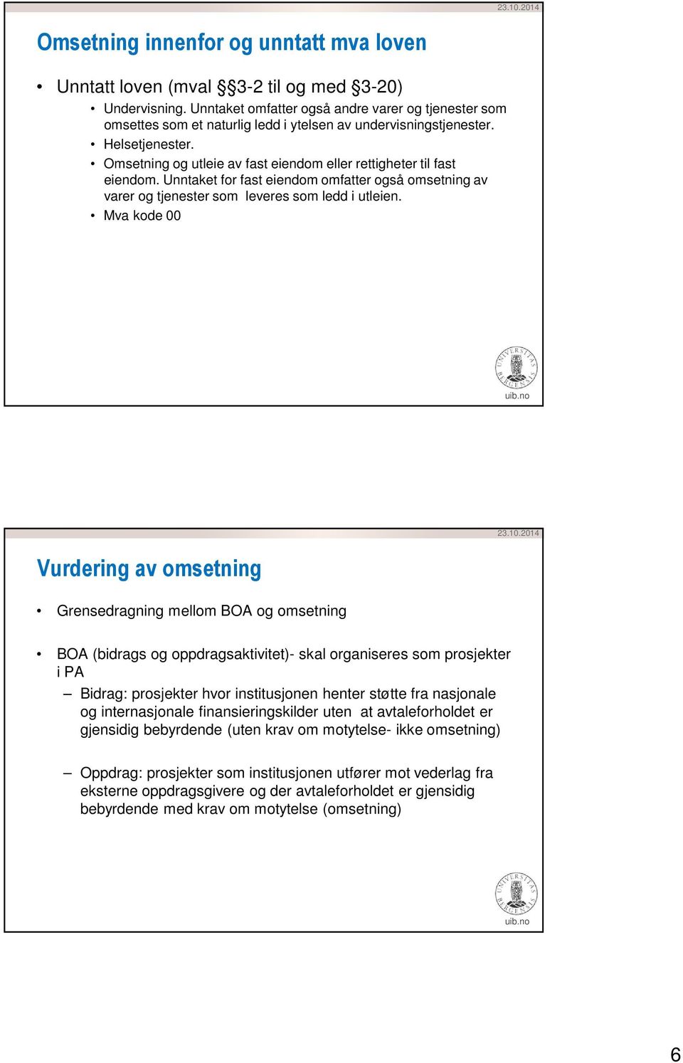 Omsetning og utleie av fast eiendom eller rettigheter til fast eiendom. Unntaket for fast eiendom omfatter også omsetning av varer og tjenester som leveres som ledd i utleien.