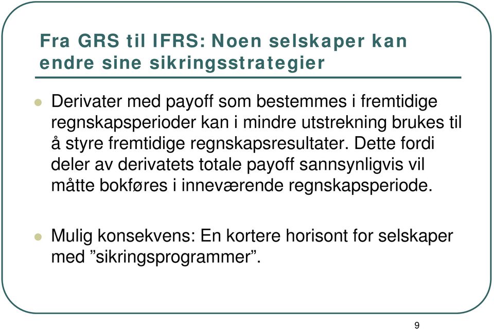 regnskapsresultater.