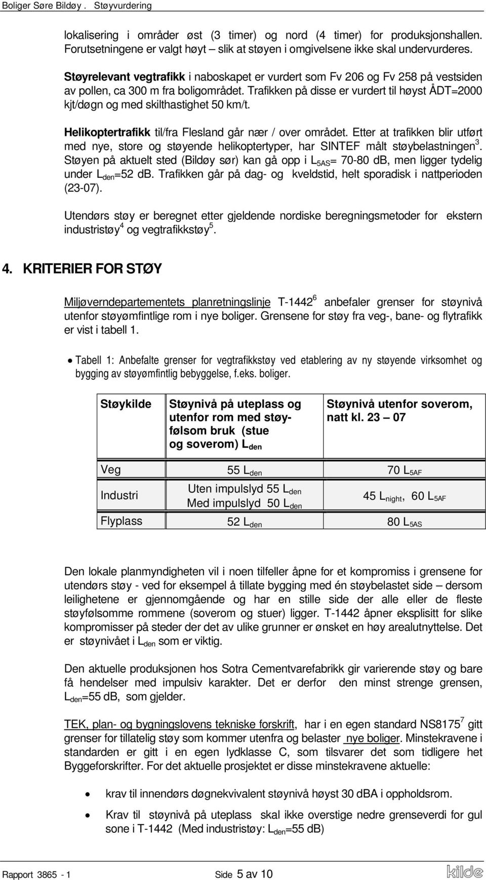 Trafikken på disse er vurdert til høyst ÅDT=2000 kjt/døgn og med skilthastighet 50 km/t. Helikoptertrafikk til/fra Flesland går nær / over området.