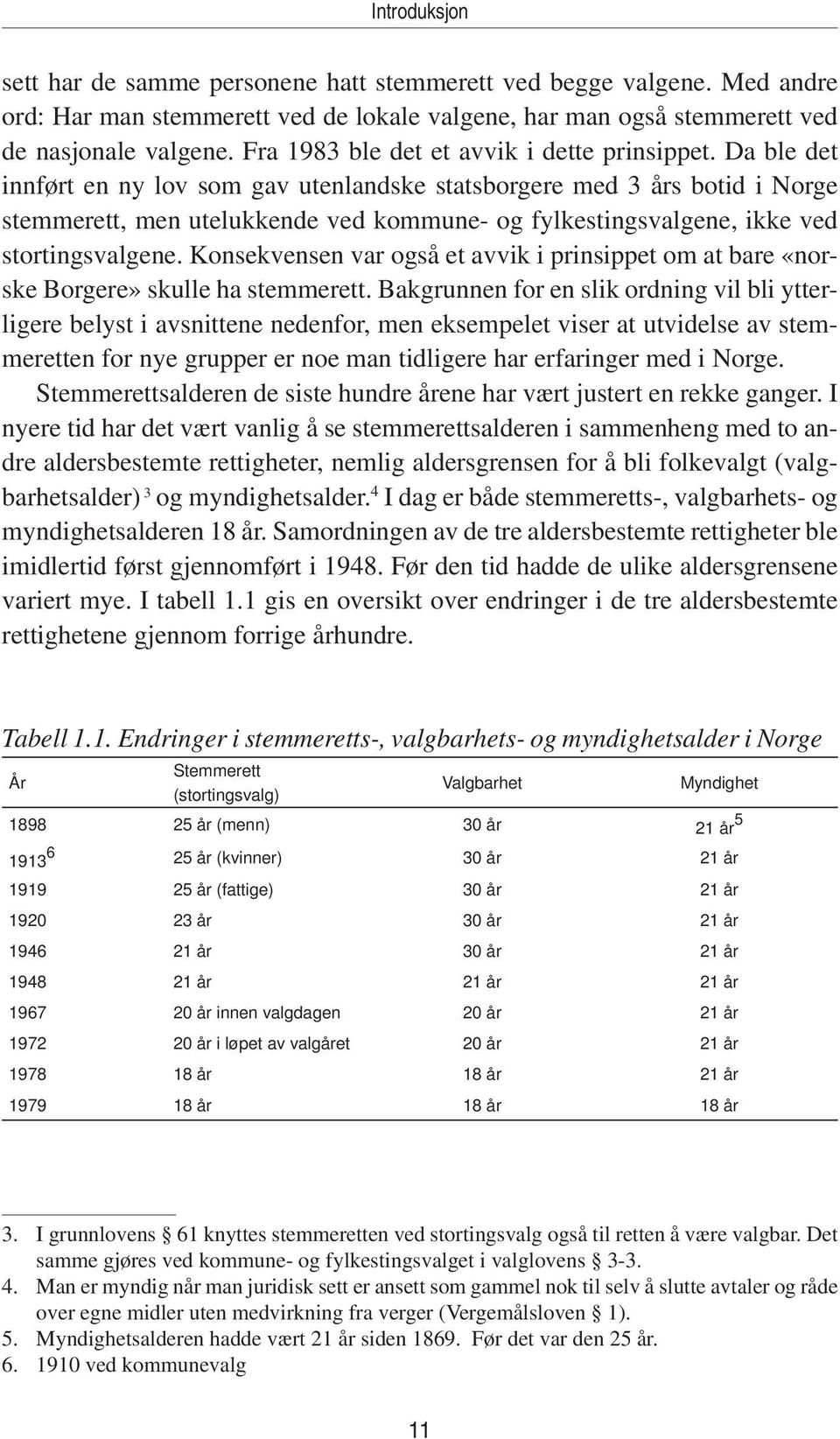 Da ble det innført en ny lov som gav utenlandske statsborgere med 3 års botid i Norge stemmerett, men utelukkende ved kommune- og fylkestingsvalgene, ikke ved stortingsvalgene.