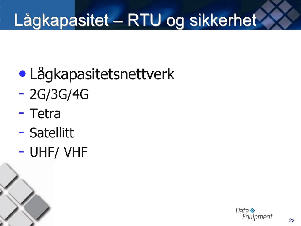 Lågkapasitetsnettverk -