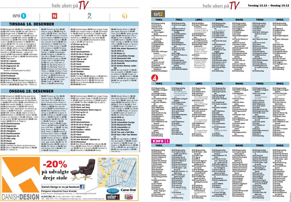 50 Filmavisen julespesial 16.00 NRK nyheter 16.10 Jobben er livet 16.50 Billedbrev 17.00 NRK nyheter 17.10 Kampen om Sørpolen 17.40 Oddasat nyheter på samisk 17.55 Tegnspråknytt 18.00 Julekongen 18.