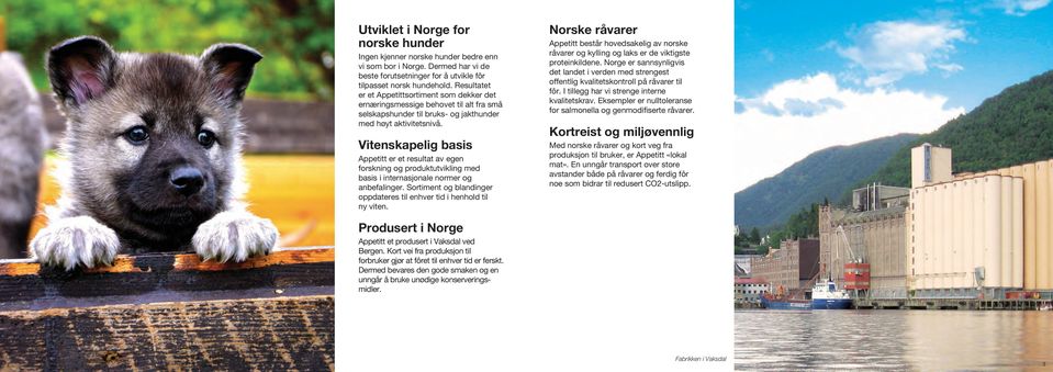 Vitenskapelig basis Appetitt er et resultat av egen forskning og produktutvikling med basis i internasjonale normer og anbefalinger.