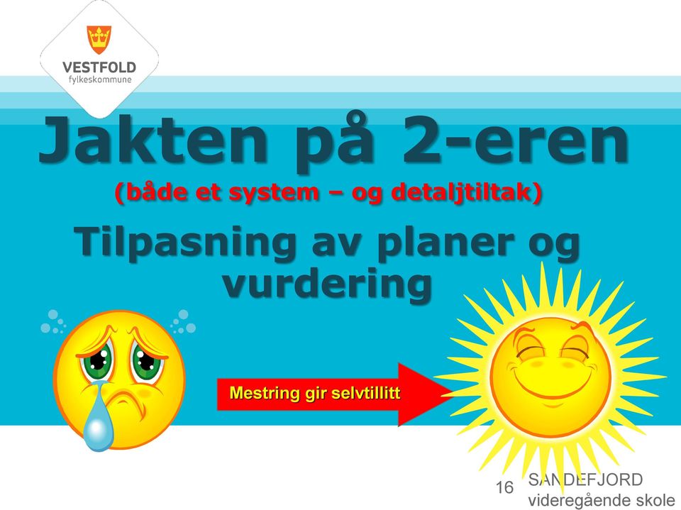 Tilpasning av planer og