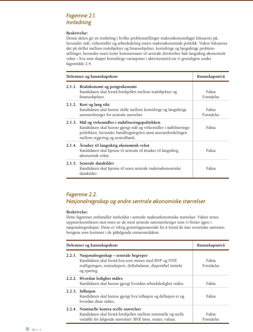 vekst hva som skaper kortsiktige variasjoner i aktivitetsnivå tar vi grundigere under fagområde 2.4. 2.1.