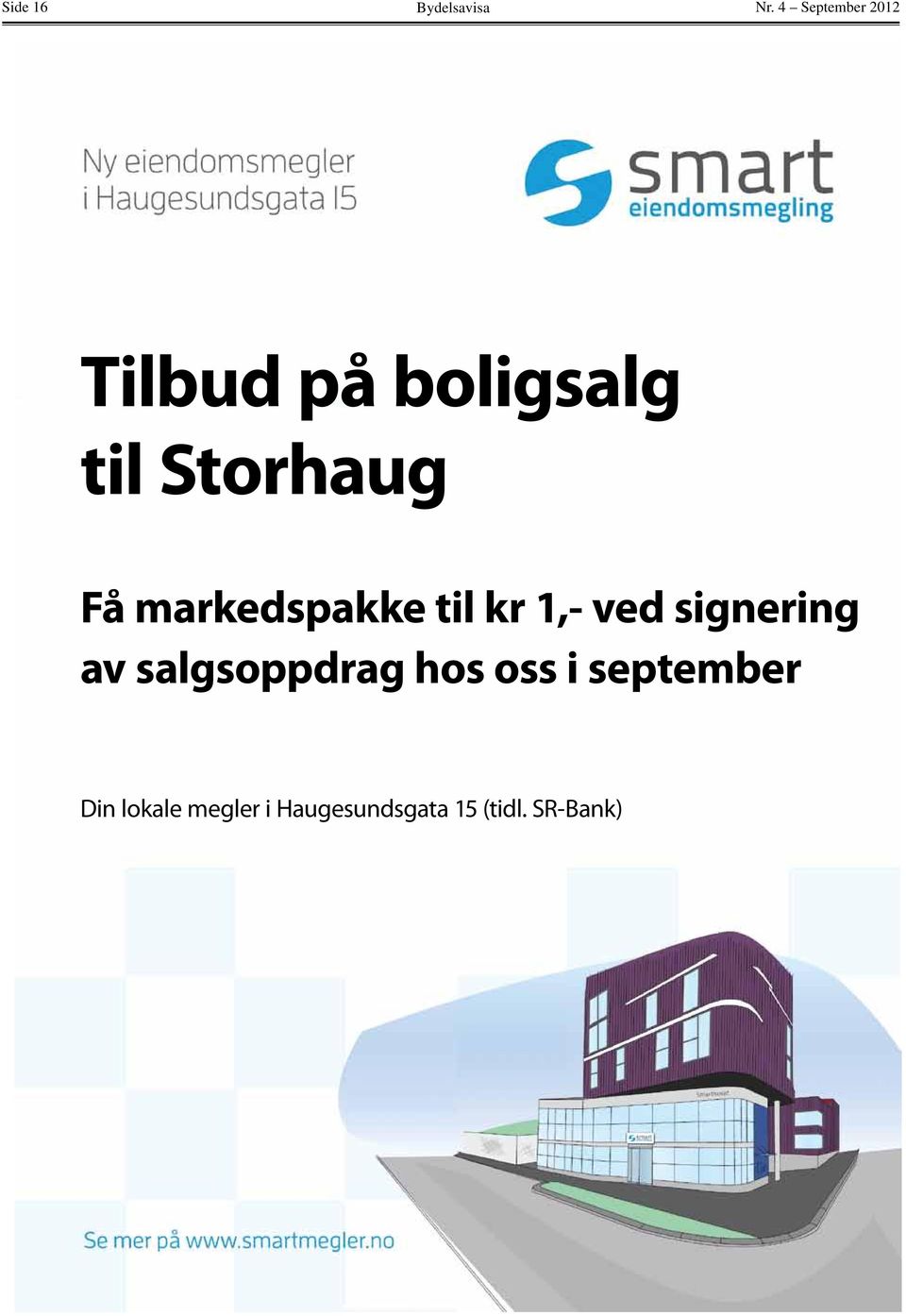 Få markedspakke til kr 1,- ved signering av