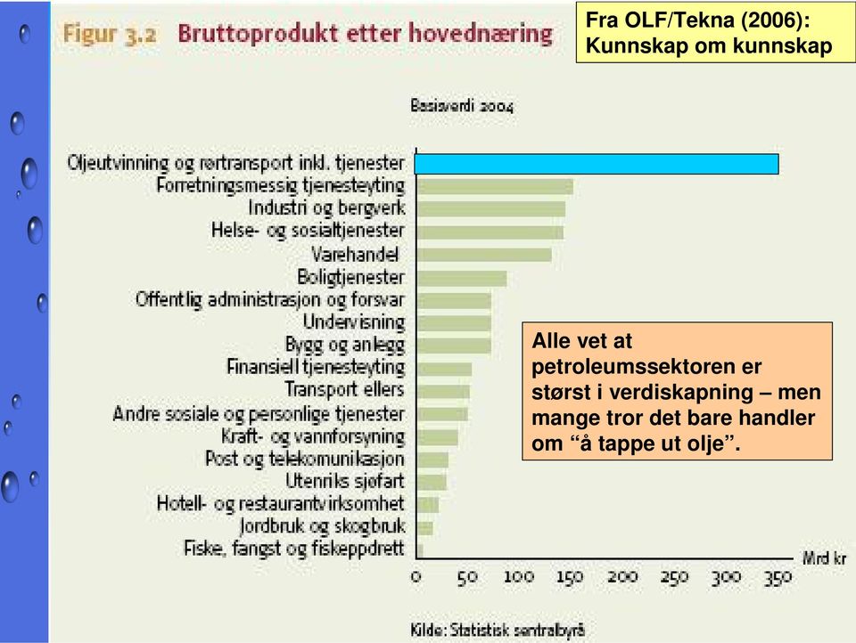 petroleumssektoren er størst i