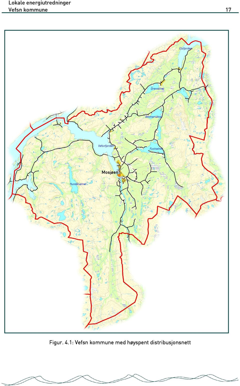 Fustvatnet Mosjøen Hundålvatnet Figur.