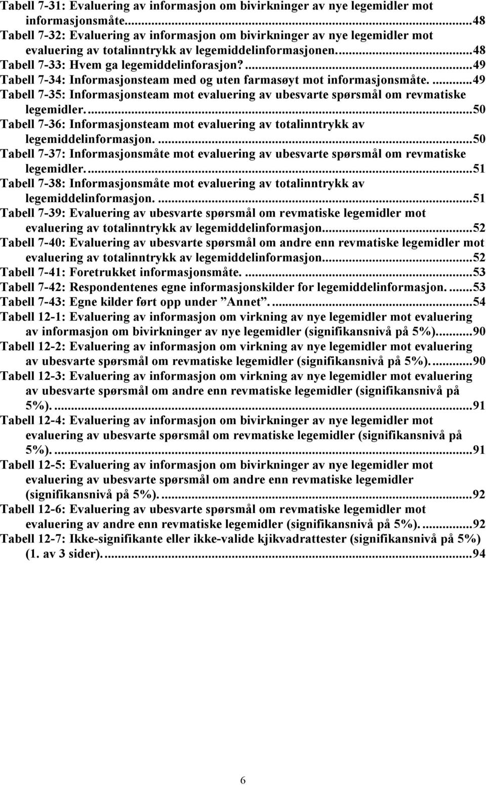 ...49 Tabell 7-34: Informasjonsteam med og uten farmasøyt mot informasjonsmåte....49 Tabell 7-35: Informasjonsteam mot evaluering av ubesvarte spørsmål om revmatiske legemidler.