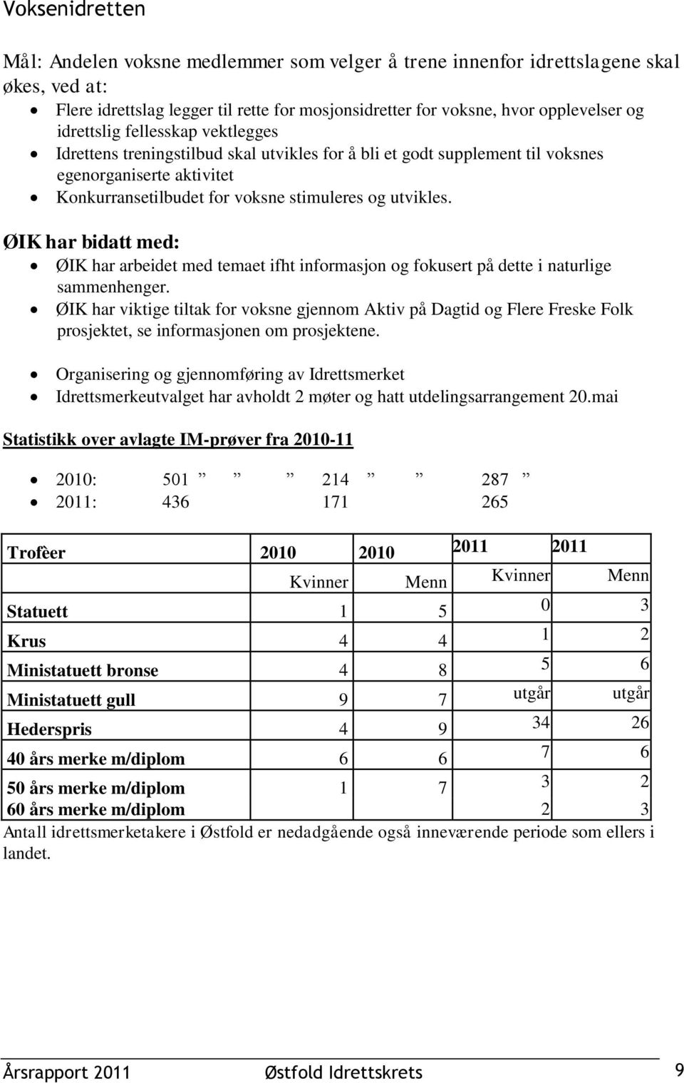 ØIK har bidatt med: ØIK har arbeidet med temaet ifht informasjon og fokusert på dette i naturlige sammenhenger.