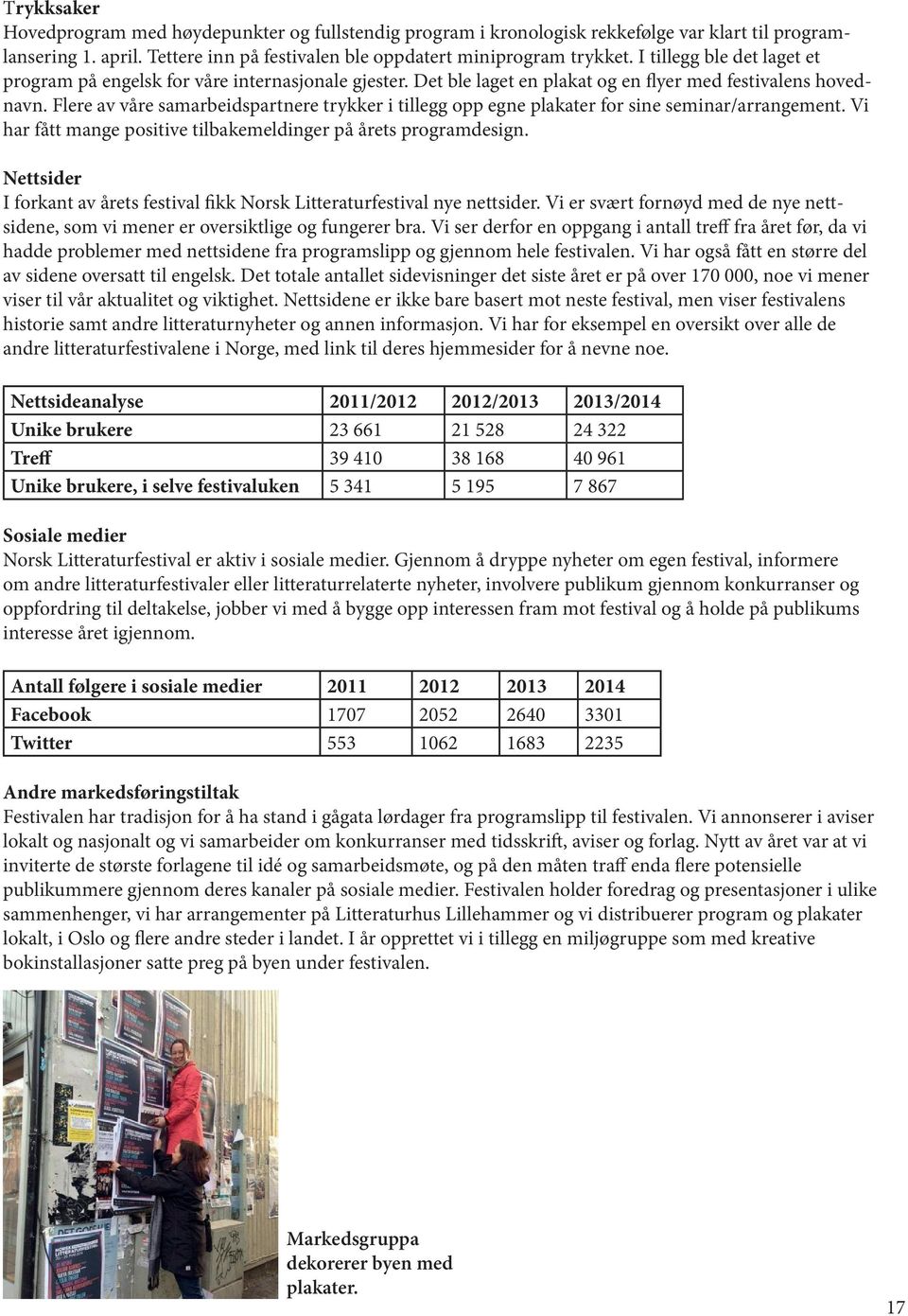 Flere av våre samarbeidspartnere trykker i tillegg opp egne plakater for sine seminar/arrangement. Vi har fått mange positive tilbakemeldinger på årets programdesign.