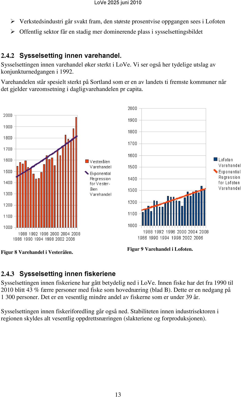 Varehandelen står spesielt sterkt på Sortland som er en av landets ti fremste kommuner når det gjelder vareomsetning i dagligvarehandelen pr capita.