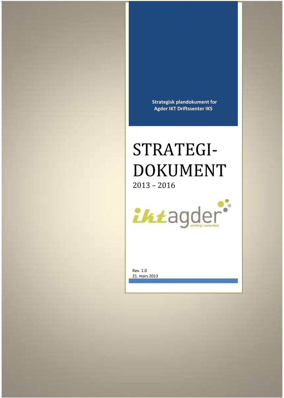 IKS STRATEGI- DOKUMENT