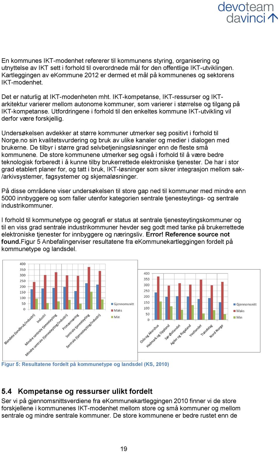 IKT-kompetanse, IKT-ressurser og IKTarkitektur varierer mellom autonome kommuner, som varierer i størrelse og tilgang på IKT-kompetanse.