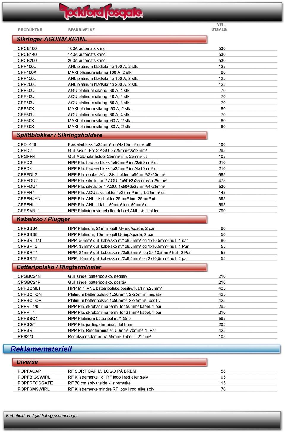 70 CPP40U AGU platinum sikring 40 A, 4 stk. 70 CPP50U AGU platinum sikring 50 A, 4 stk. 70 CPP50X MAXI platinum sikring 50 A, 2 stk. 80 CPP60U AGU platinum sikring 60 A, 4 stk.