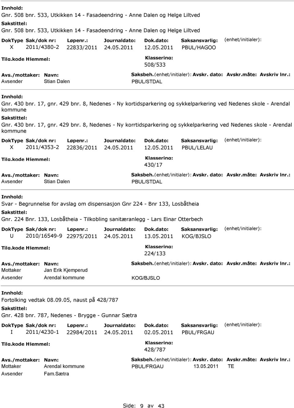 8, Nedenes - Ny kortidsparkering og sykkelparkering ved Nedenes skole - Arendal kommune Gnr. 430 bnr. 17, gnr. 429 bnr.