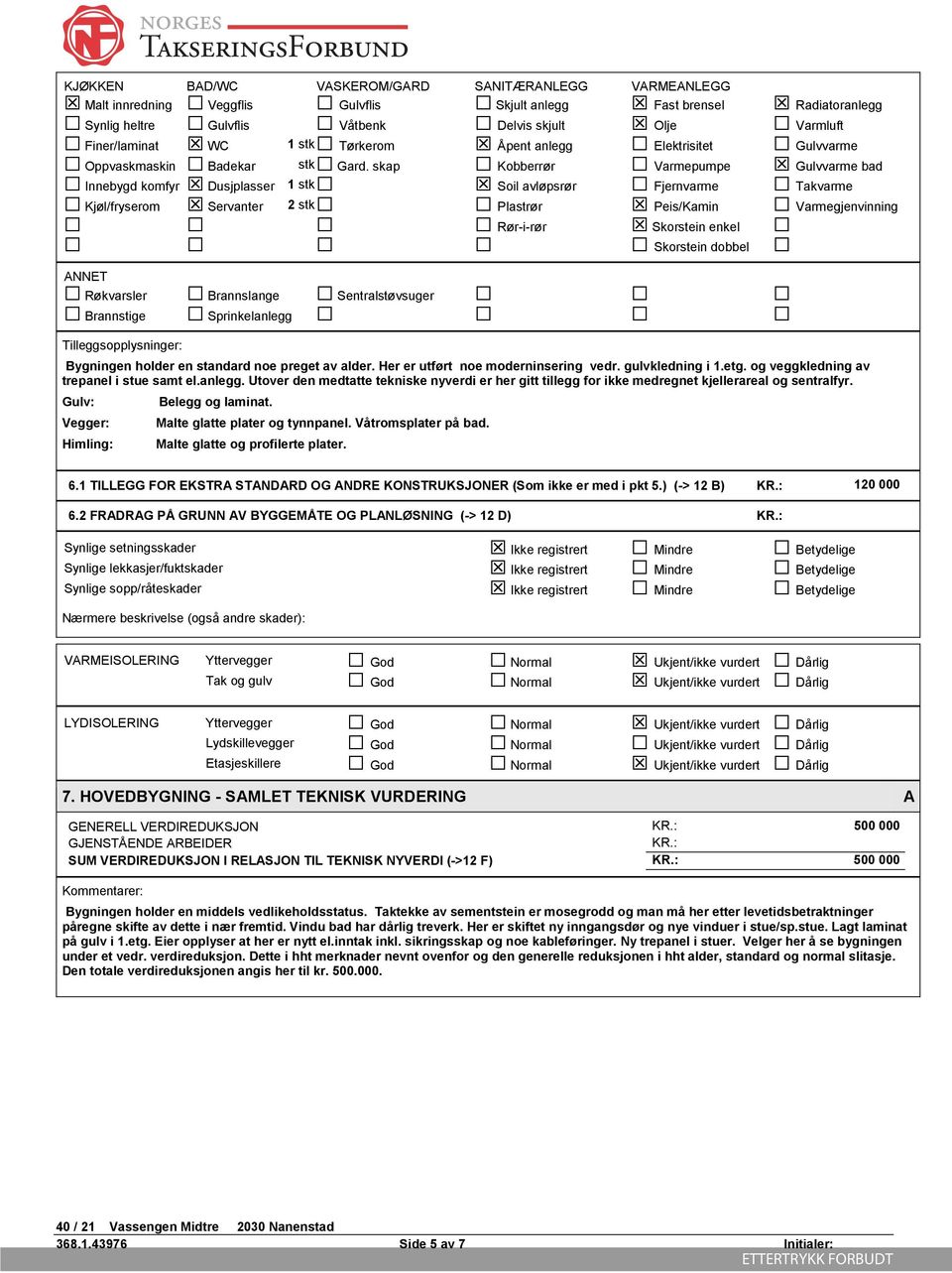 skap Kobberrør Varmepumpe Gulvvarme bad Innebygd komfyr Dusjplasser 1 stk Soil avløpsrør Fjernvarme Takvarme Kjøl/fryserom Servanter 2 stk Plastrør Peis/Kamin Varmegjenvinning Rør-i-rør Skorstein