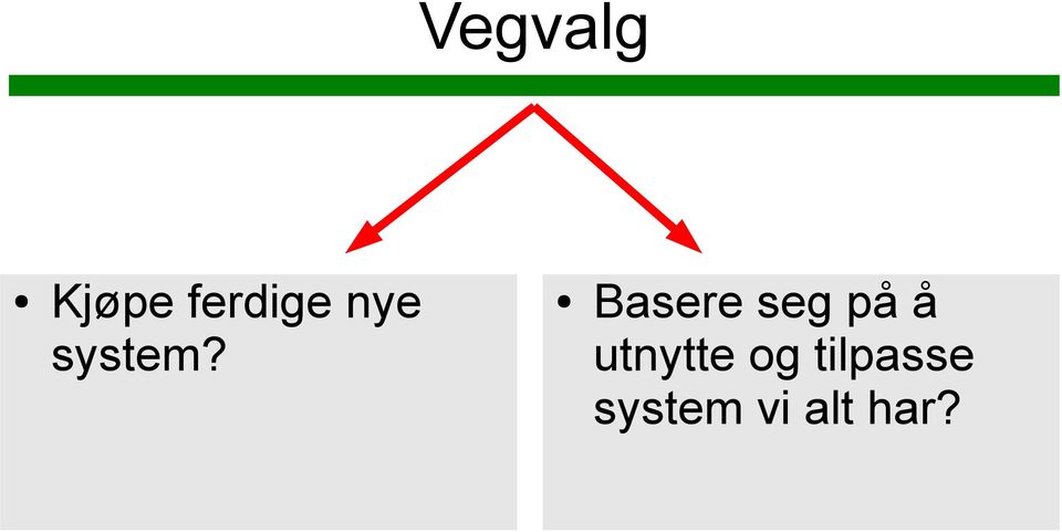 Basere seg på å