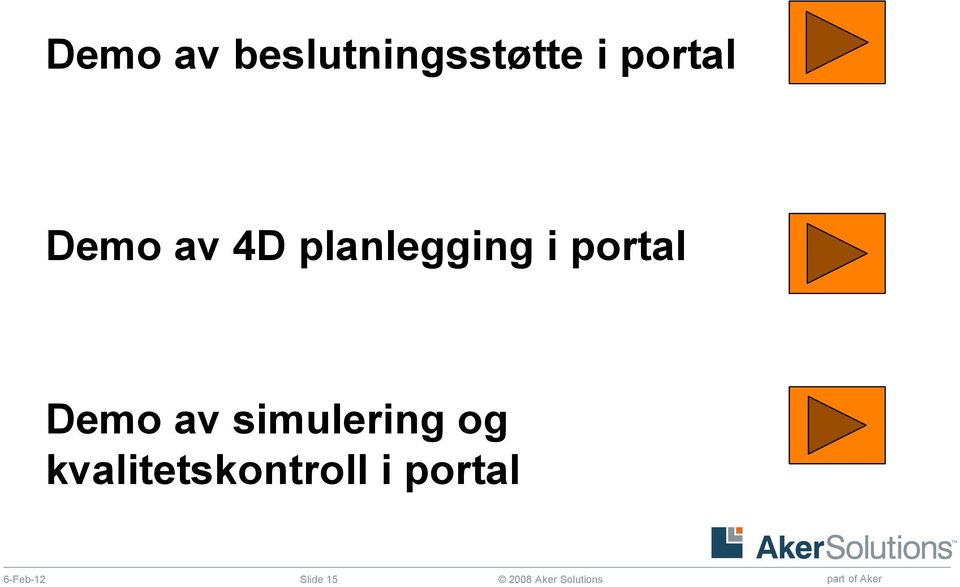 portal Demo av simulering og