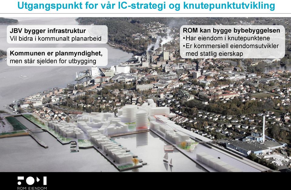 planmyndighet, men står sjelden for utbygging ROM kan bygge