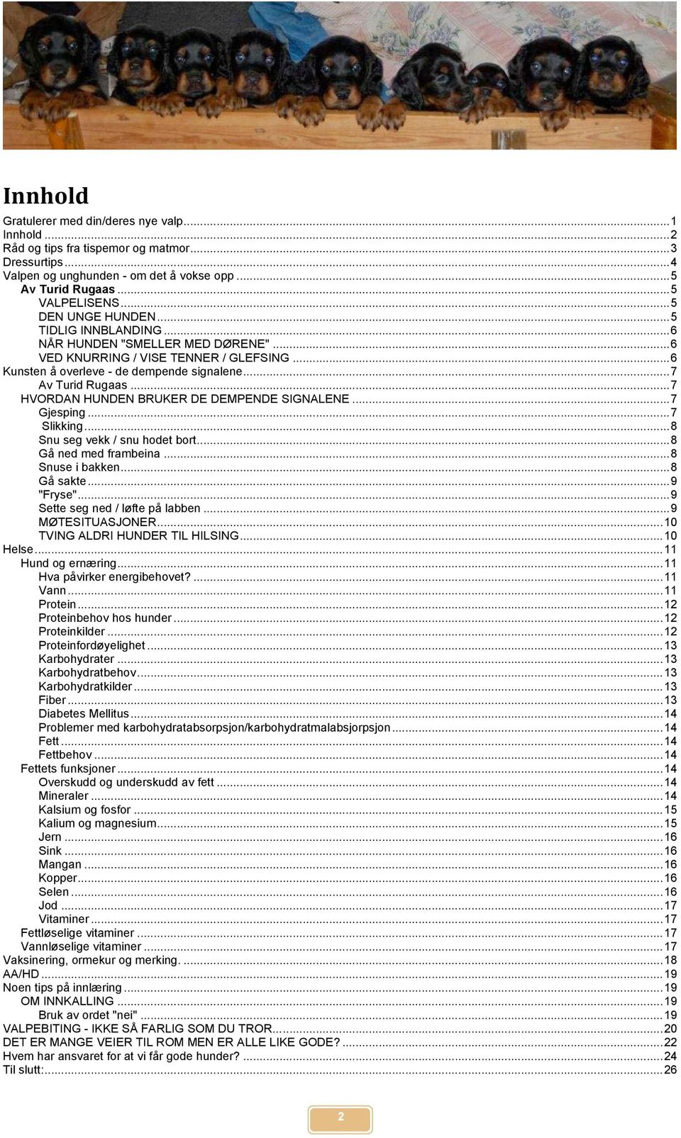 .. 7 HVORDAN HUNDEN BRUKER DE DEMPENDE SIGNALENE... 7 Gjesping... 7 Slikking... 8 Snu seg vekk / snu hodet bort... 8 Gå ned med frambeina... 8 Snuse i bakken... 8 Gå sakte... 9 "Fryse".