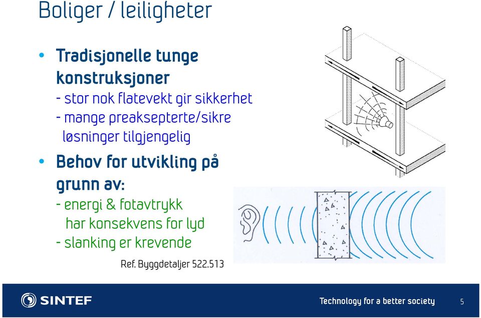 Behov for utvikling på grunn av: - energi & fotavtrykk har konsekvens for