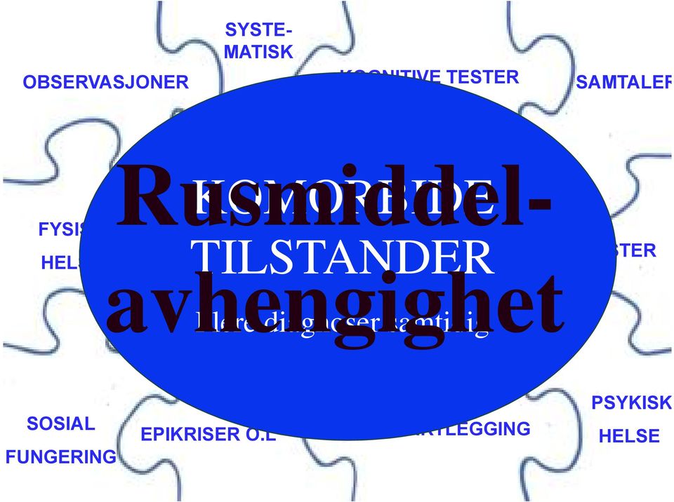 FORSTYRRELSE avhengighet FYSISK HELSE SJEKKLISTER Flere