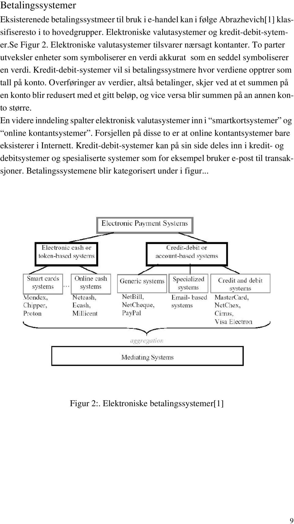 Kredit-debit-systemer vil si betalingssystmere hvor verdiene opptrer som tall på konto.