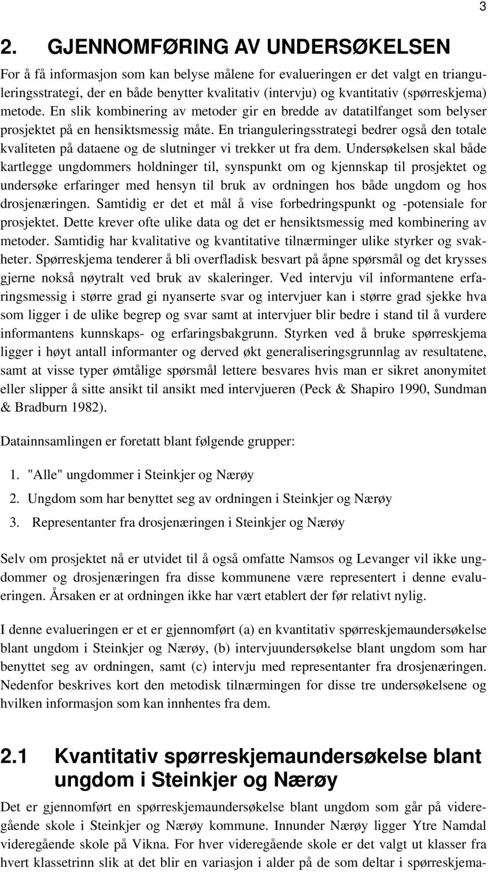 En trianguleringsstrategi bedrer også den totale kvaliteten på dataene og de slutninger vi trekker ut fra dem.