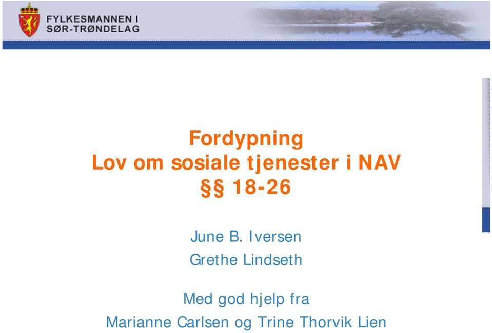 Iversen Grethe Lindseth Med god